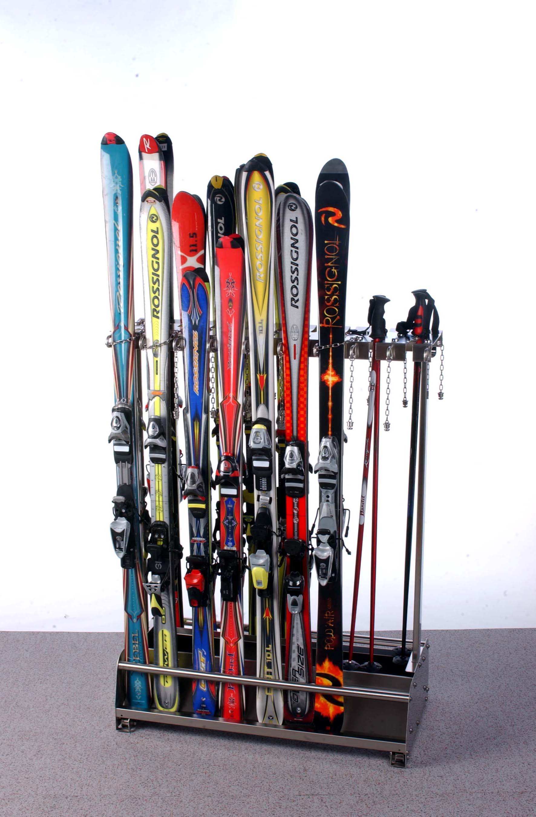 Complete - Skiaufbewahrung auf Schiene, Rolle oder Freistehend